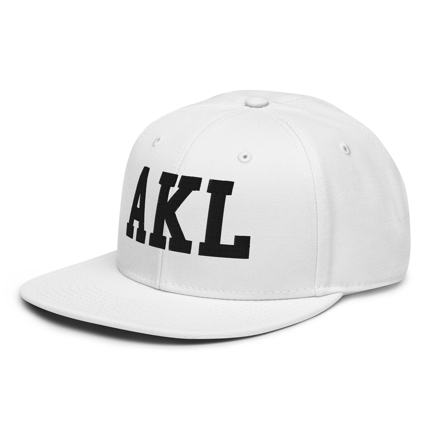 College-Style Wool-Blend Snapback Hat • Black • AKL Auckland • YHM Designs - Image 28