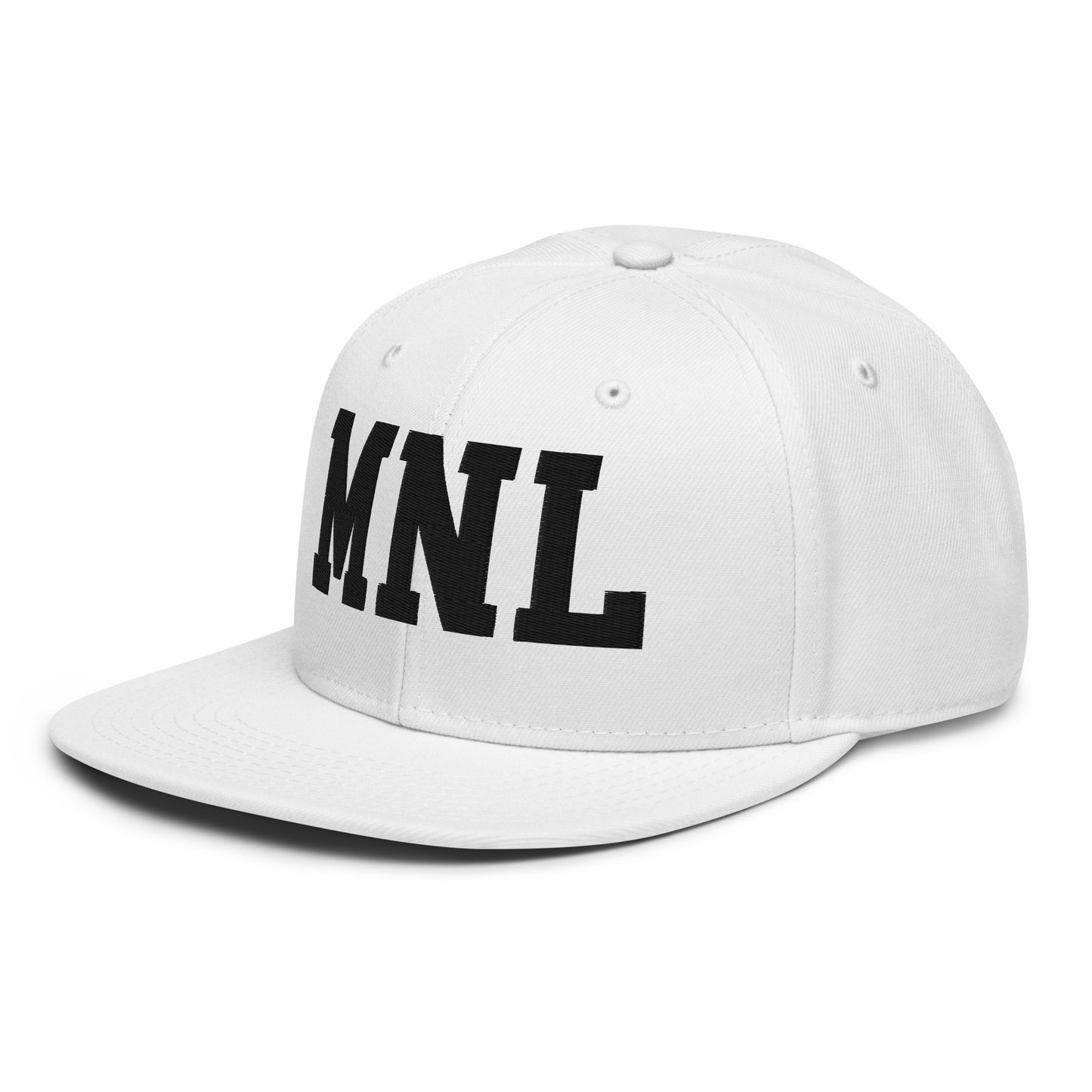 College-Style Wool-Blend Snapback Hat • Black • MNL Manila • YHM Designs - Image 28