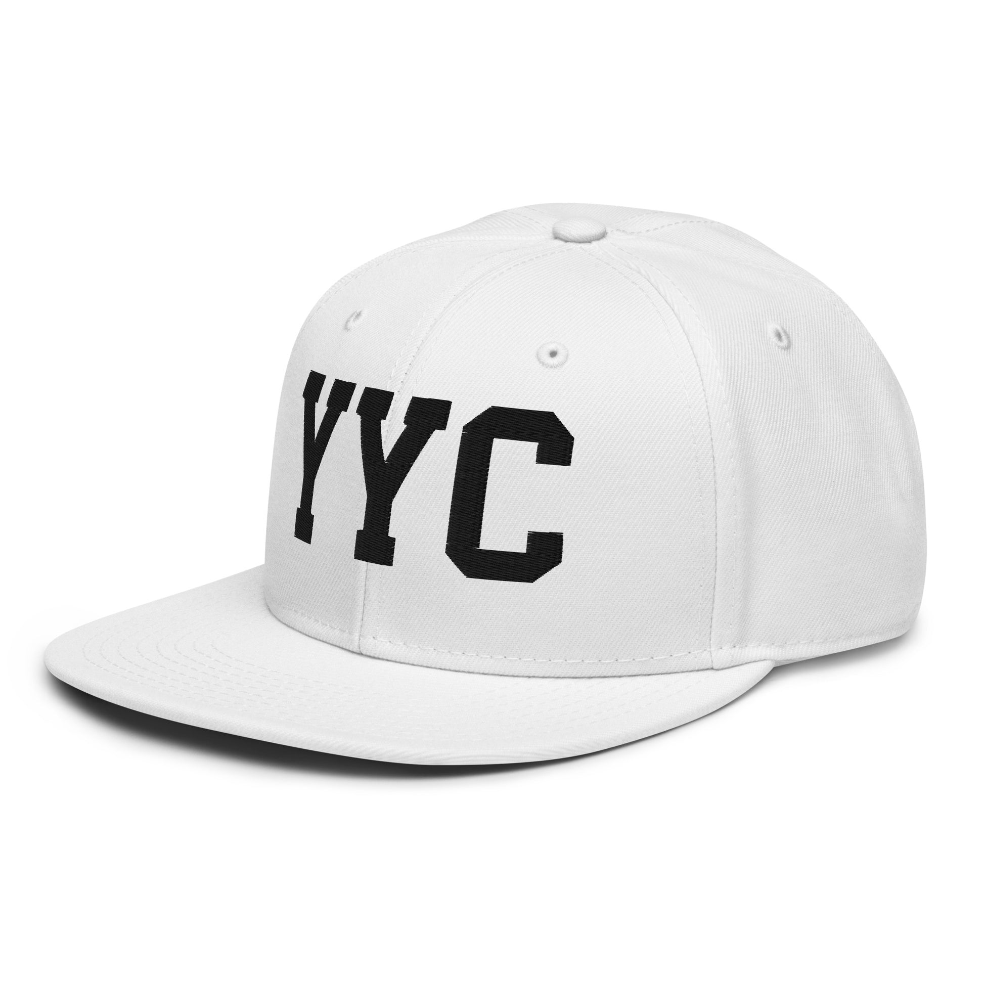 College-Style Wool-Blend Snapback Hat • Black • YYC Calgary • YHM Designs - Image 28