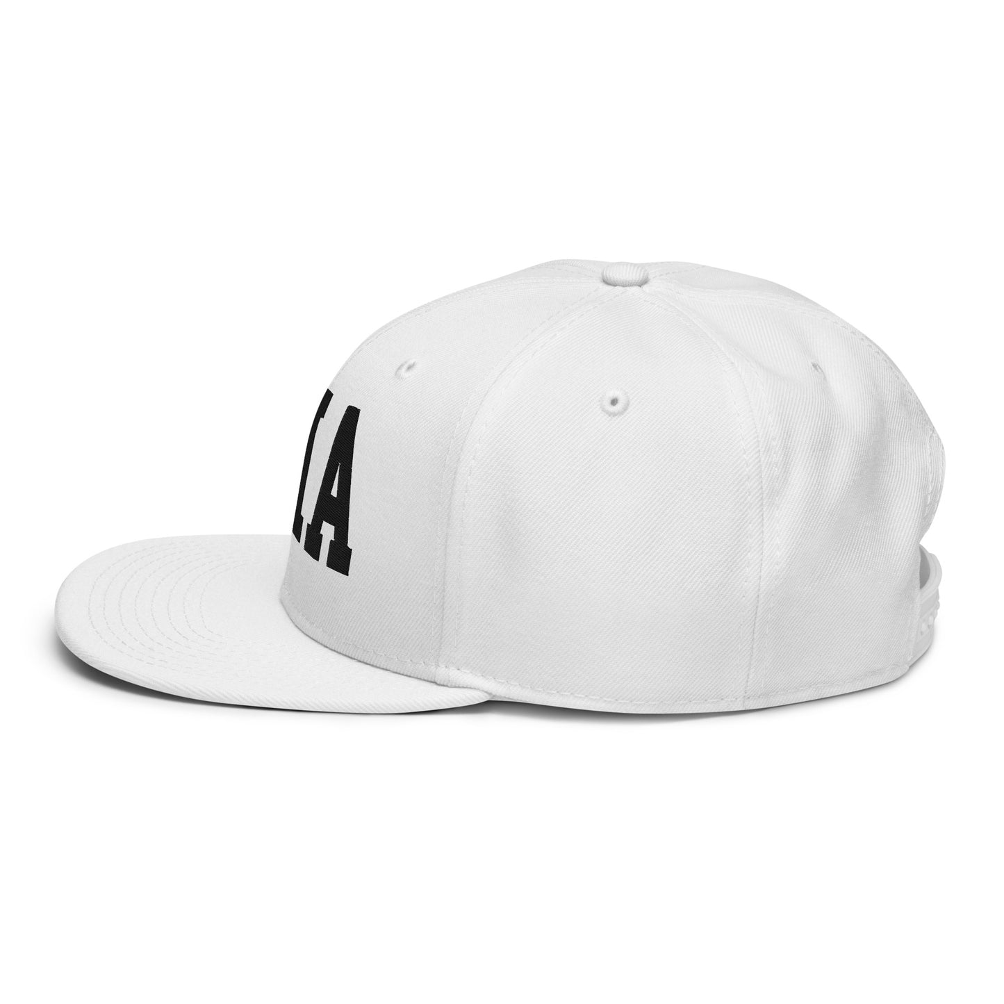 College-Style Wool-Blend Snapback Hat • Black • MIA Miami • YHM Designs - Image 29