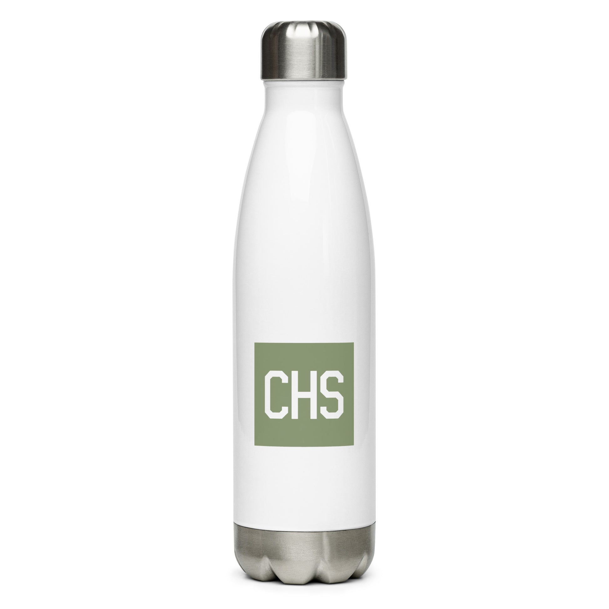 Aviation Gift Water Bottle - Camo Green • CHS Charleston • YHM Designs - Image 01