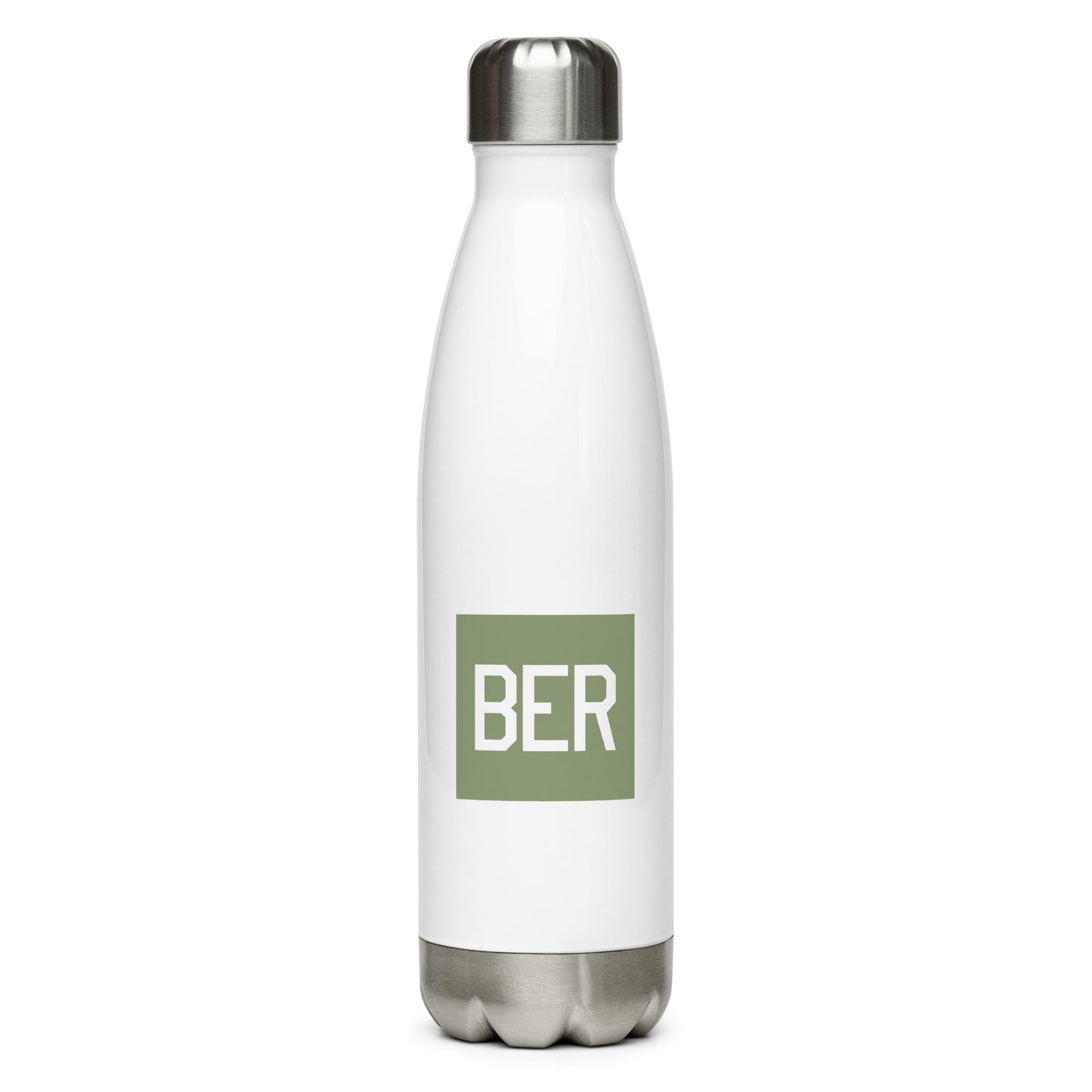 Aviation Gift Water Bottle - Camo Green • BER Berlin • YHM Designs - Image 01