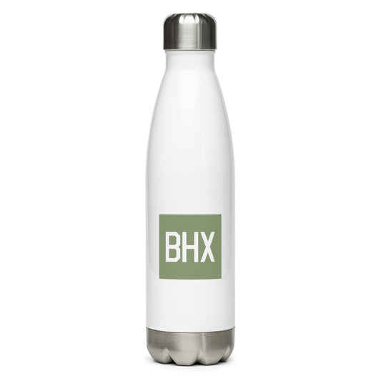 Aviation Gift Water Bottle - Camo Green • BHX Birmingham • YHM Designs - Image 01