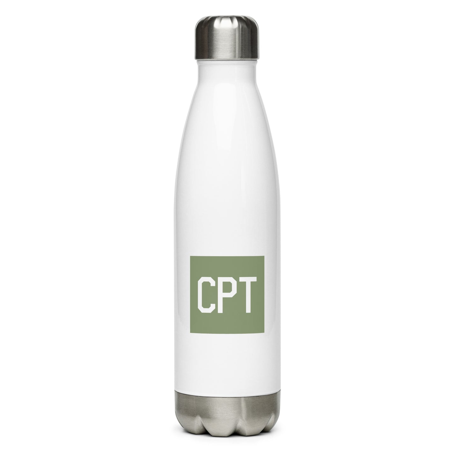 Aviation Gift Water Bottle - Camo Green • CPT Cape Town • YHM Designs - Image 01