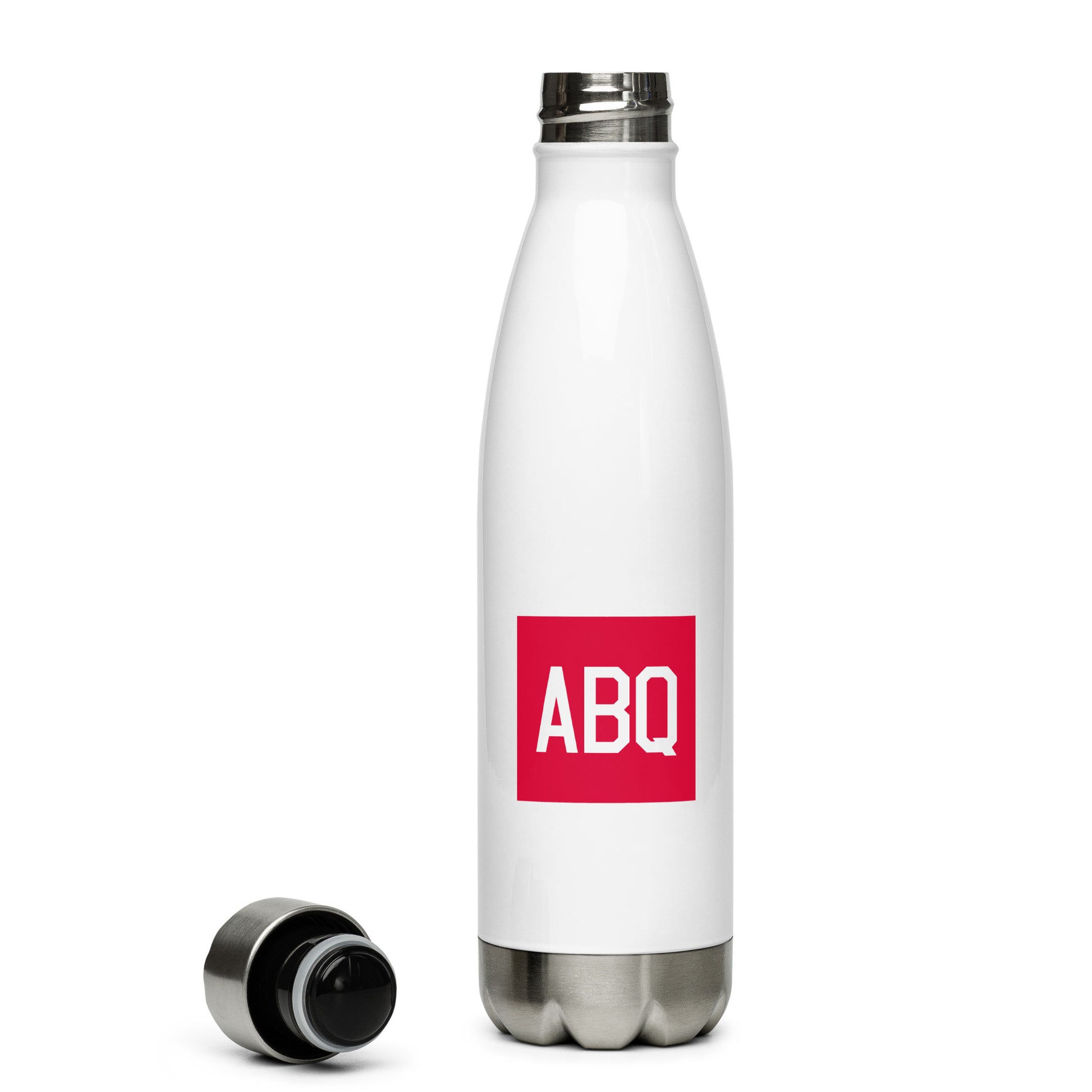 Aviator Gift Water Bottle - Crimson Graphic • ABQ Albuquerque • YHM Designs - Image 06