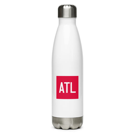 Aviator Gift Water Bottle - Crimson Graphic • ATL Atlanta • YHM Designs - Image 01