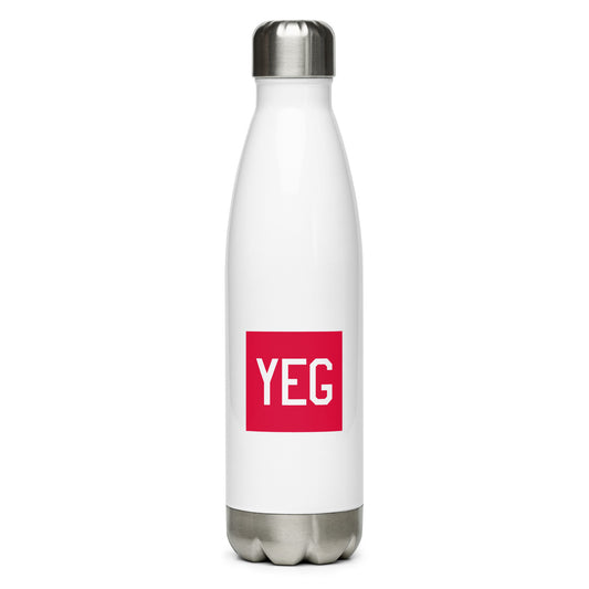 Aviator Gift Water Bottle - Crimson Graphic • YEG Edmonton • YHM Designs - Image 01
