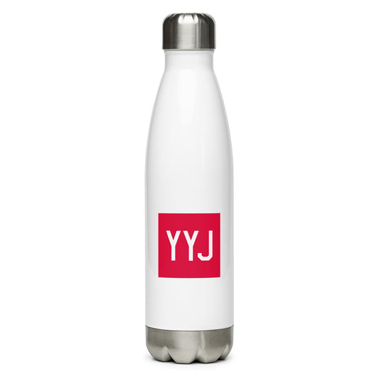YYJ Victoria Water Bottle • Air Force Lettering in Crimson Red • YHM Designs - Image 01