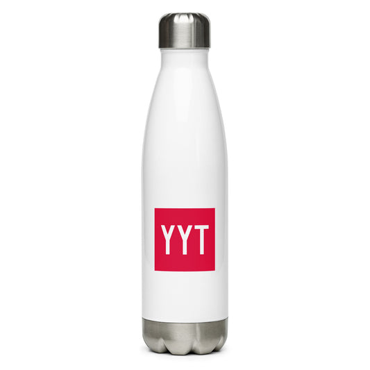 YYT St. John's Water Bottle • Air Force Lettering in Crimson Red • YHM Designs - Image 01