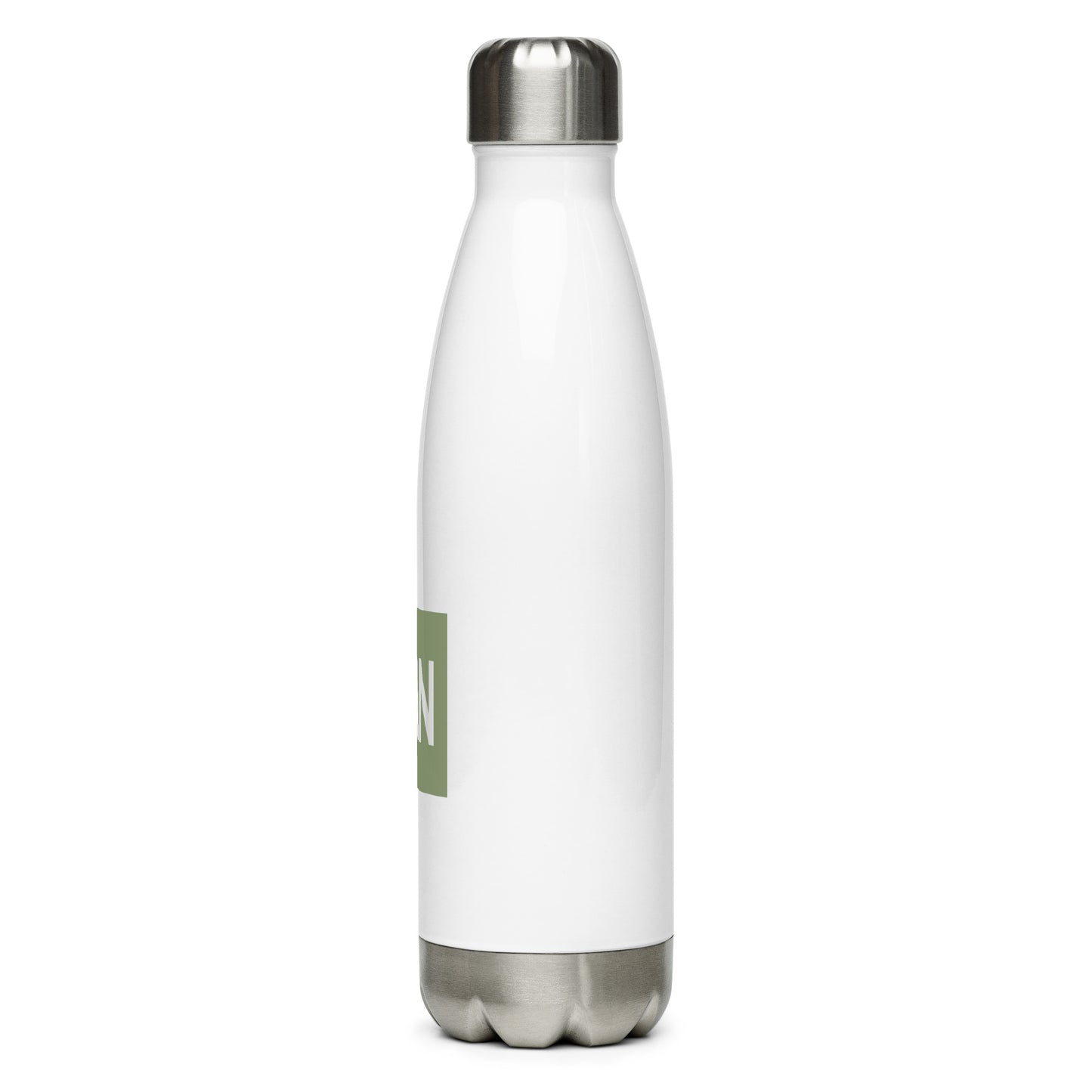 MAN Manchester Water Bottle • Air Force Lettering in Camouflage Green • YHM Designs - Image 08