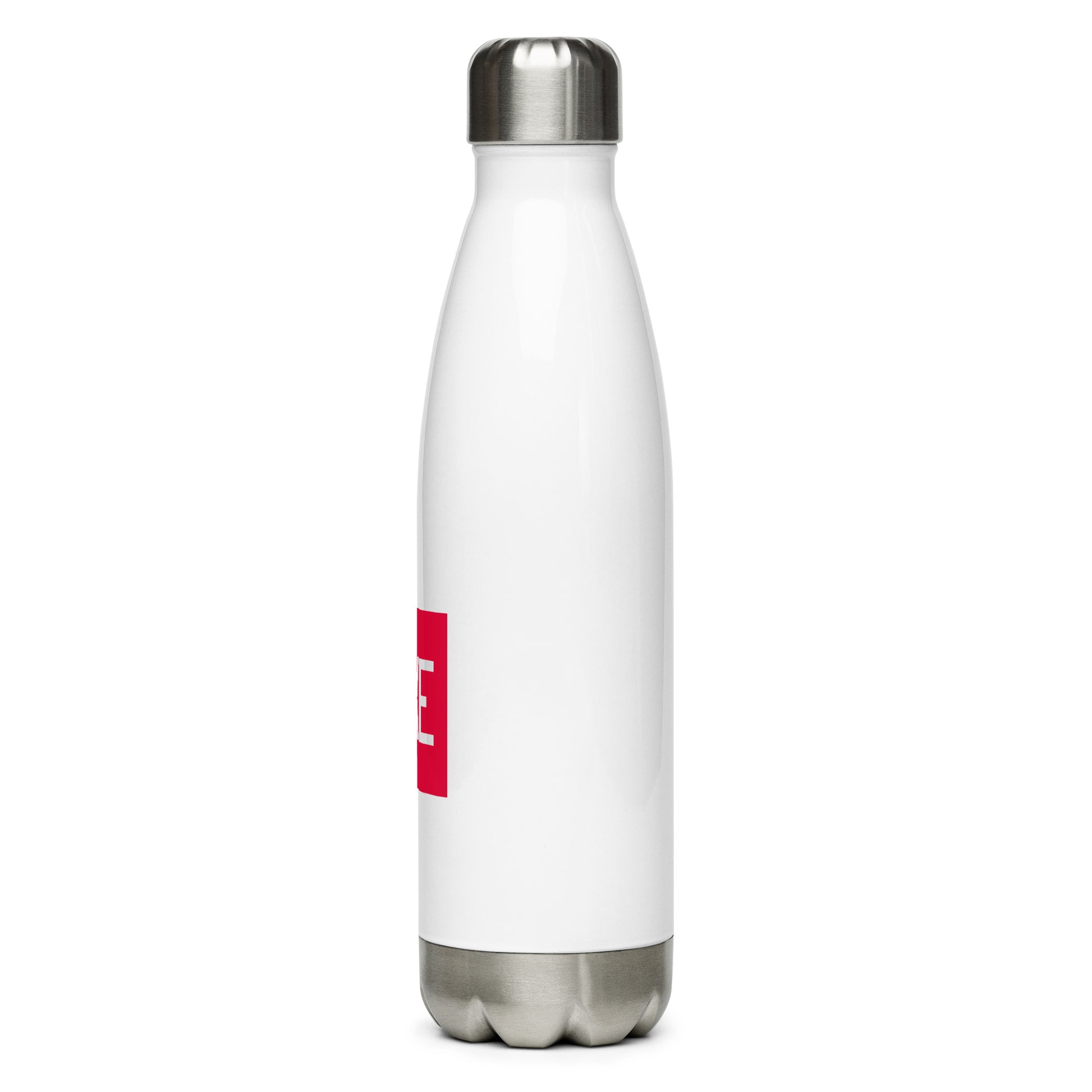 YXE Saskatoon Water Bottle • Air Force Lettering in Crimson Red • YHM Designs - Image 08