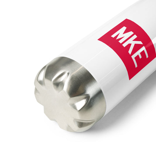 MKE Milwaukee Water Bottle • Air Force Lettering in Crimson Red • YHM Designs - Image 02