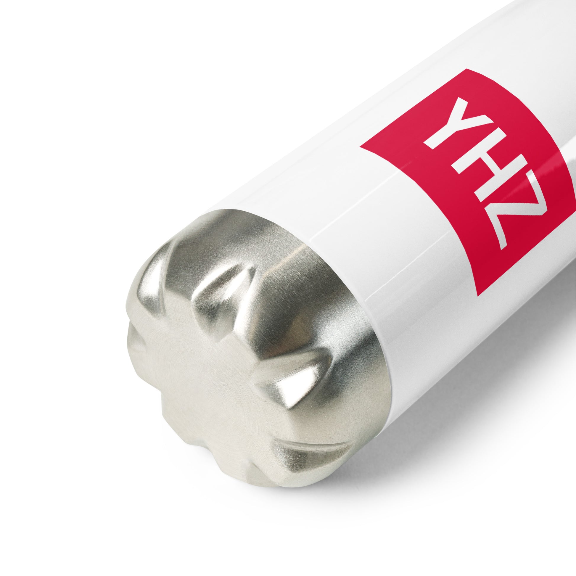 YHZ Halifax Water Bottle • Air Force Lettering in Crimson Red • YHM Designs - Image 03