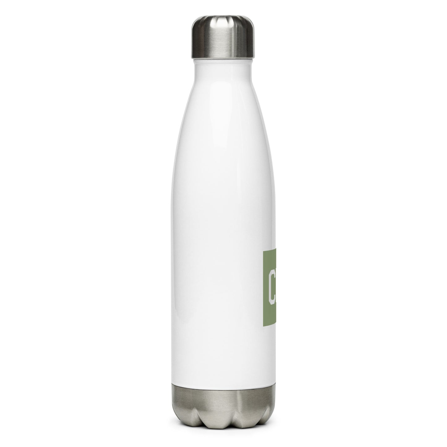 Aviation Gift Water Bottle - Camo Green • CDG Paris • YHM Designs - Image 07
