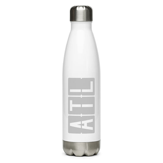 Aviation Avgeek Water Bottle - Grey • ATL Atlanta • YHM Designs - Image 01