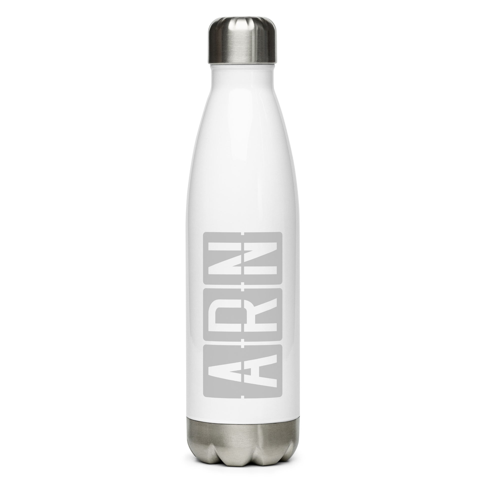 Aviation Avgeek Water Bottle - Grey • ARN Stockholm • YHM Designs - Image 01