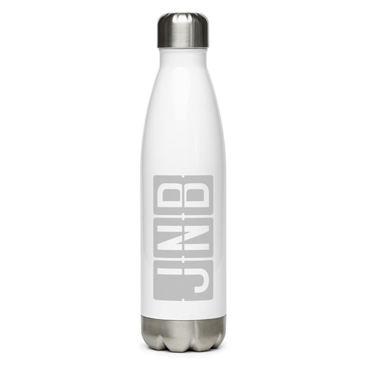 Aviation Avgeek Water Bottle - Grey • JNB Johannesburg • YHM Designs - Image 01