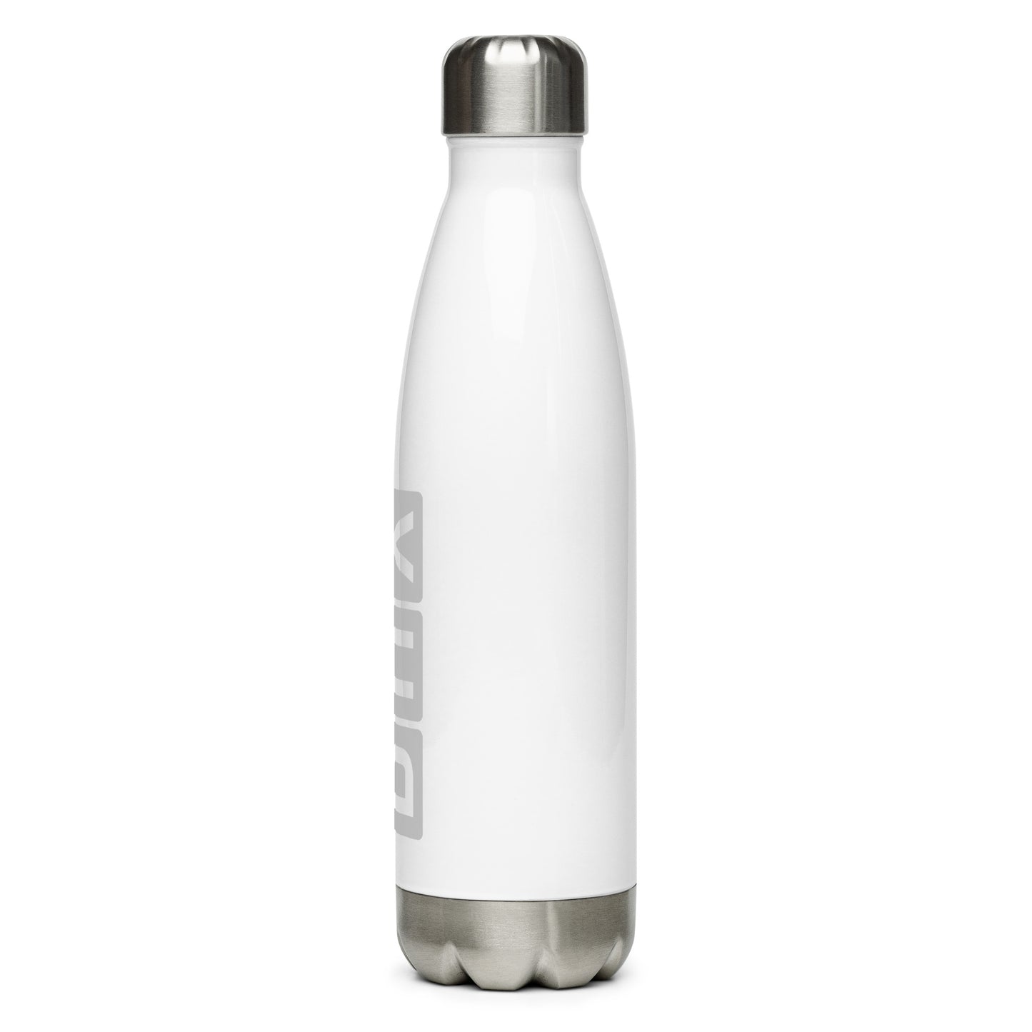 BHX Birmingham Water Bottle • Split-Flap Display Lettering in Grey • YHM Designs - Image 08