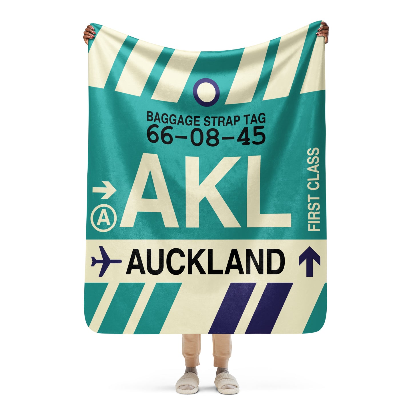 Travel Gift Sherpa Blanket • AKL Auckland Souvenir • YHM Designs - Image 05