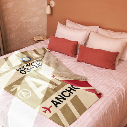 ANC Anchorage Sherpa Blanket • Jet Age Baggage Tag Design • YHM Designs - Image 02