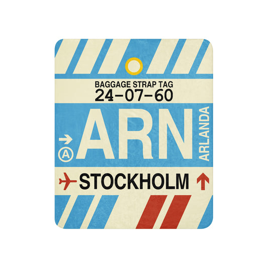 Travel Gift Sherpa Blanket • ARN Stockholm • YHM Designs - Image 01
