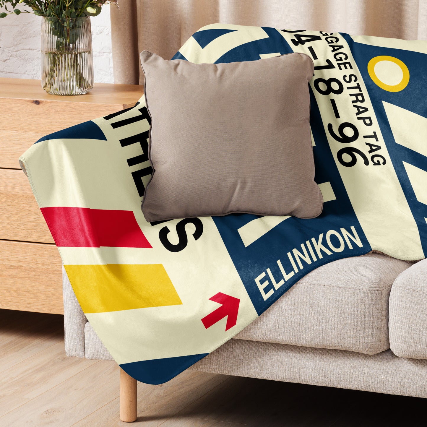 Travel Gift Sherpa Blanket • ATH Athens Souvenir • YHM Designs - Image 06