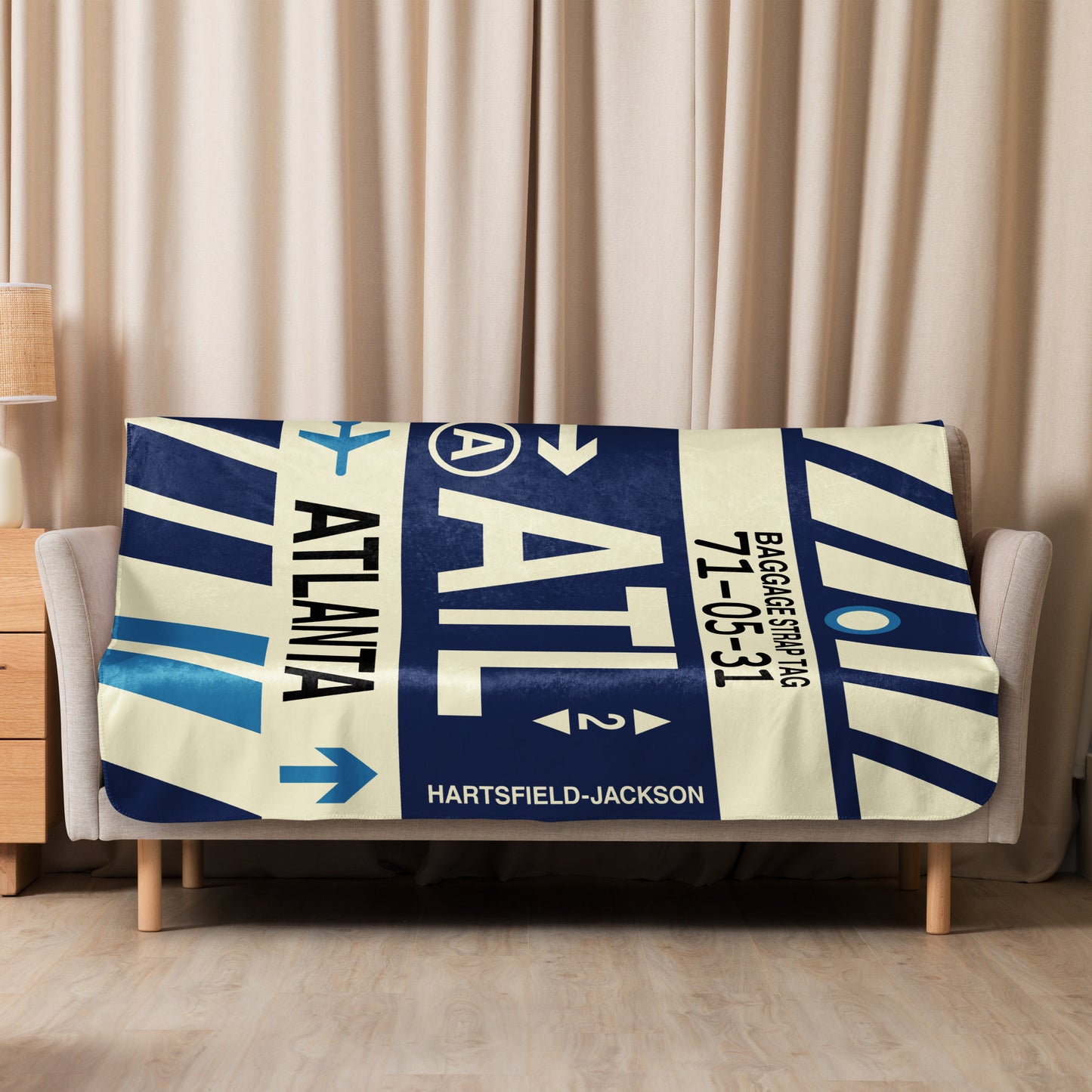 Travel Gift Sherpa Blanket • ATL Atlanta Souvenir • YHM Designs - Image 08