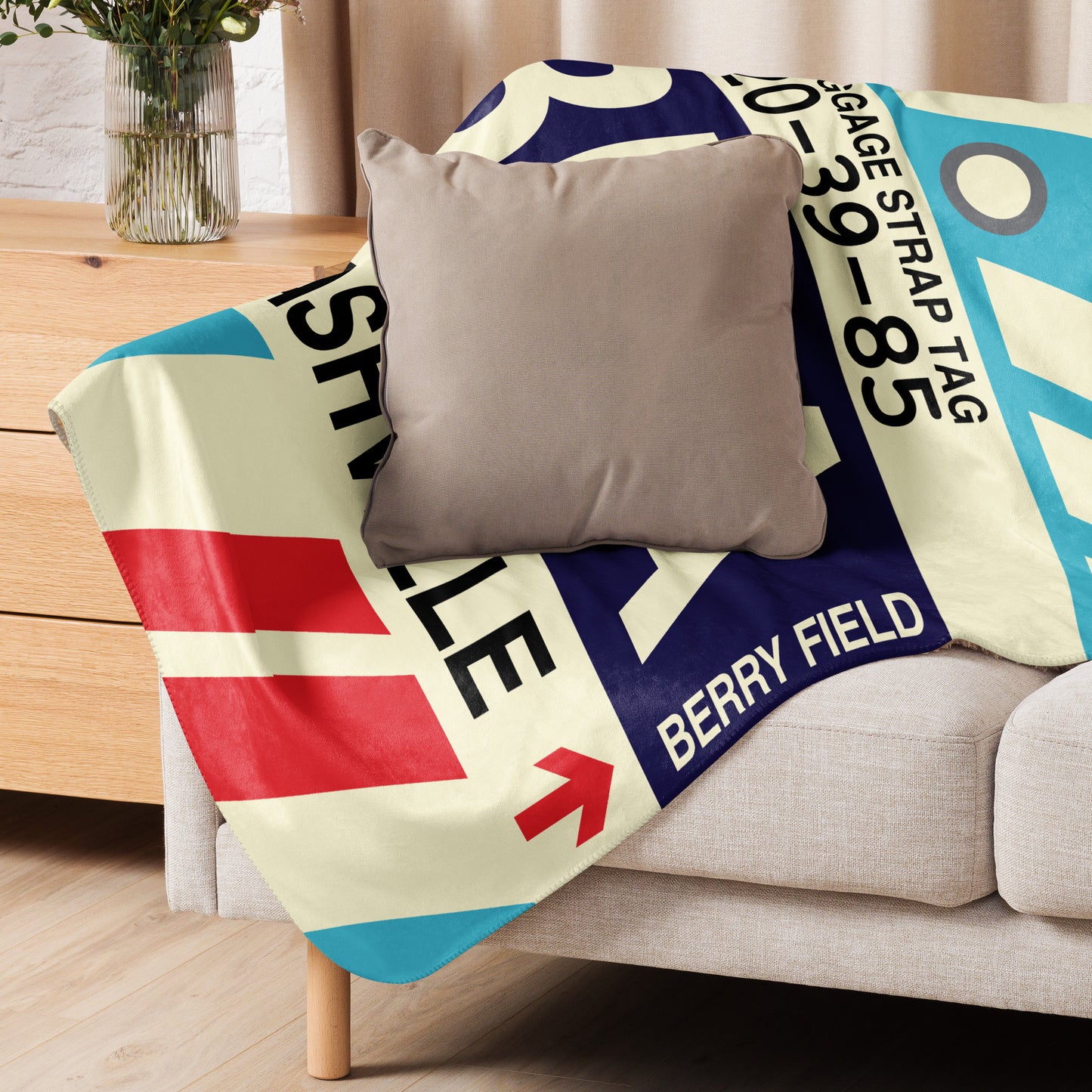 Travel Gift Sherpa Blanket • BNA Nashville • YHM Designs - Image 06