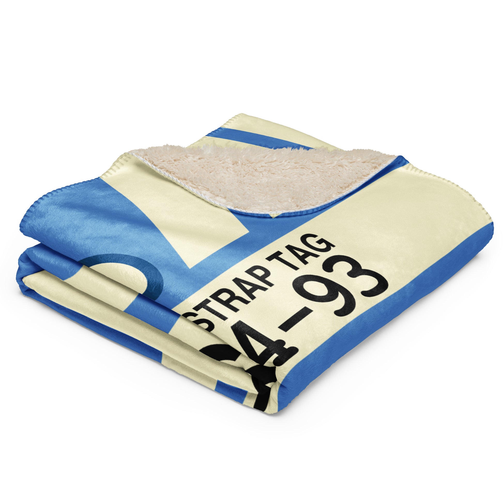 Travel Gift Sherpa Blanket • BOS Boston • YHM Designs - Image 03