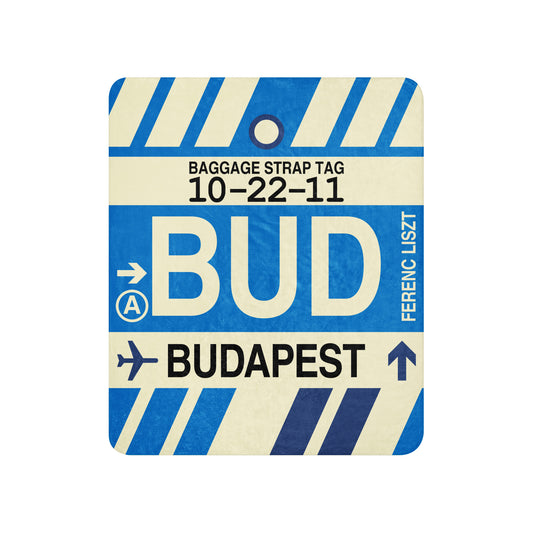 Travel Gift Sherpa Blanket • BUD Budapest • YHM Designs - Image 01