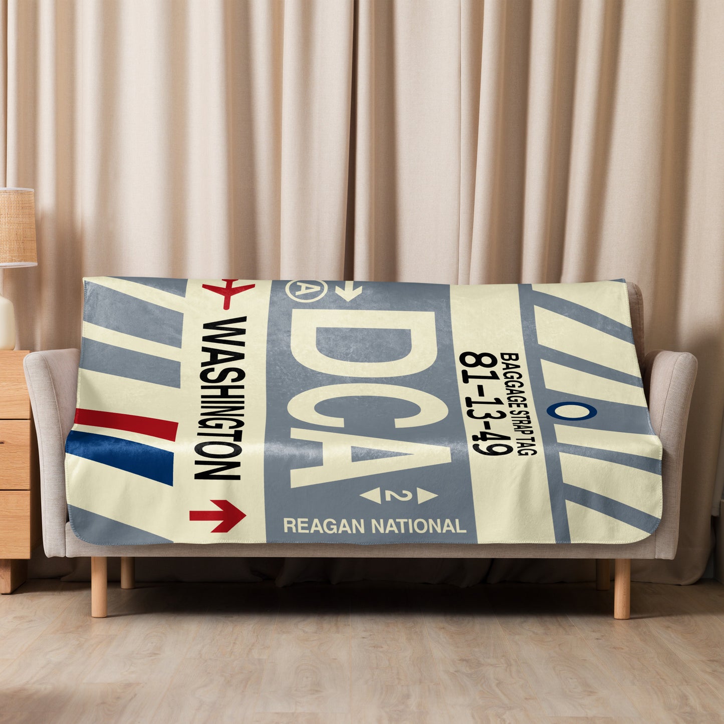 Travel Gift Sherpa Blanket • DCA Washington • YHM Designs - Image 08