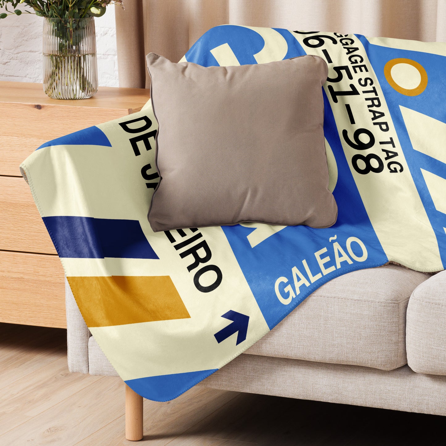 Travel Gift Sherpa Blanket • GIG Rio de Janeiro Souvenir • YHM Designs - Image 06