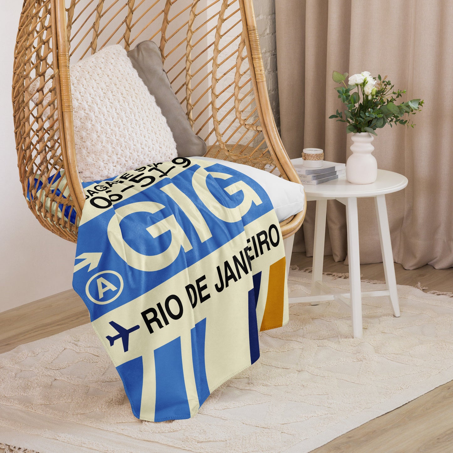 Travel Gift Sherpa Blanket • GIG Rio de Janeiro Souvenir • YHM Designs - Image 07
