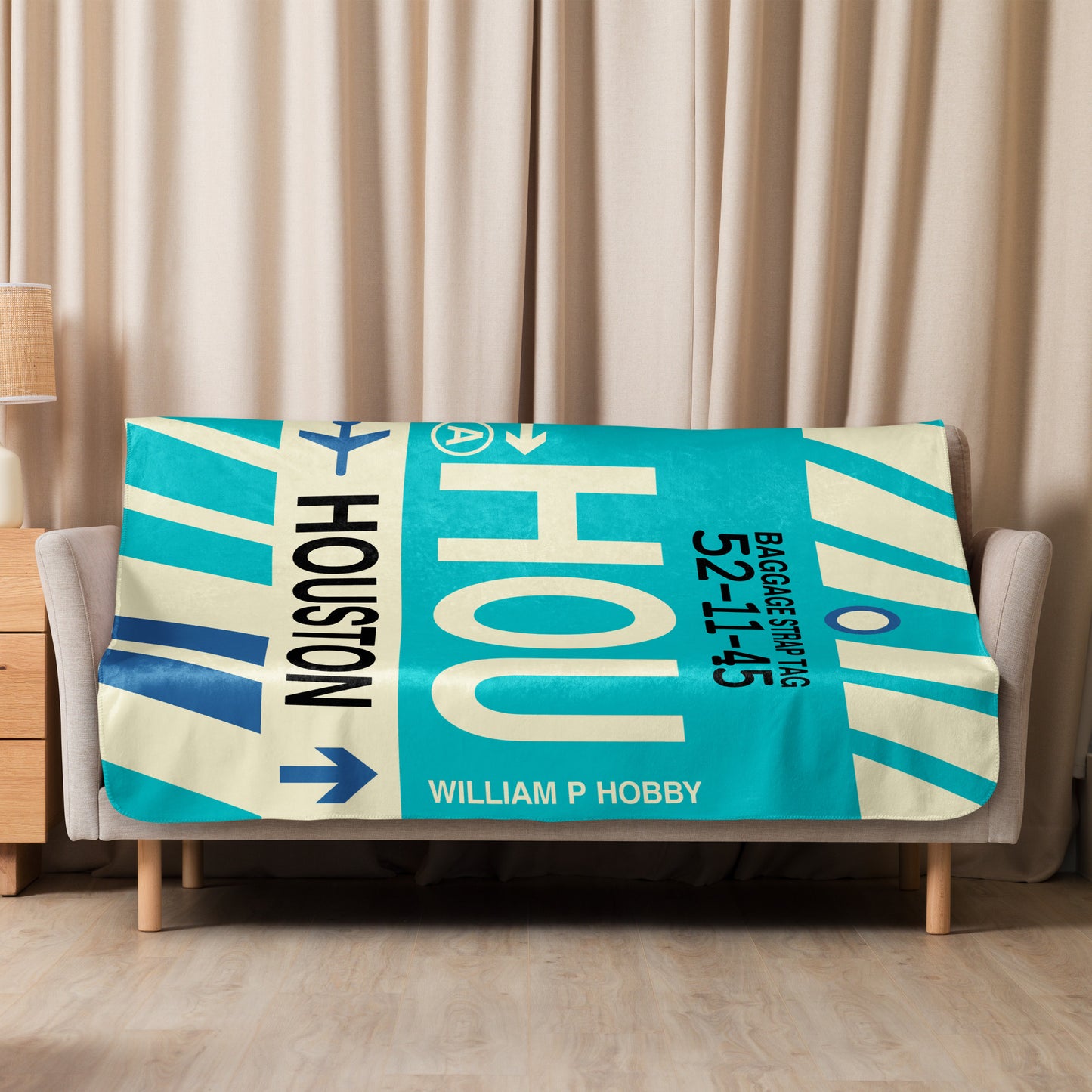 Travel Gift Sherpa Blanket • HOU Houston • YHM Designs - Image 08