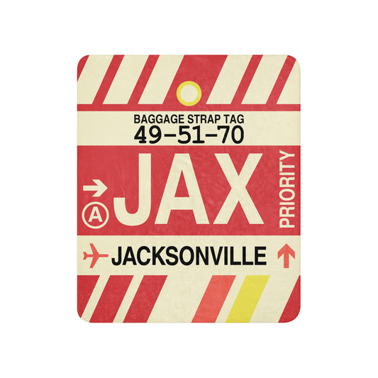 Travel Gift Sherpa Blanket • JAX Jacksonville • YHM Designs - Image 01