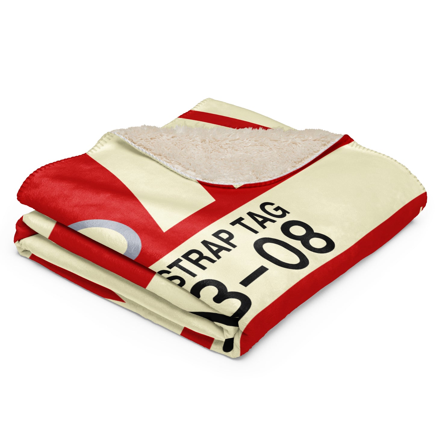 Travel Gift Sherpa Blanket • LAX Los Angeles • YHM Designs - Image 03