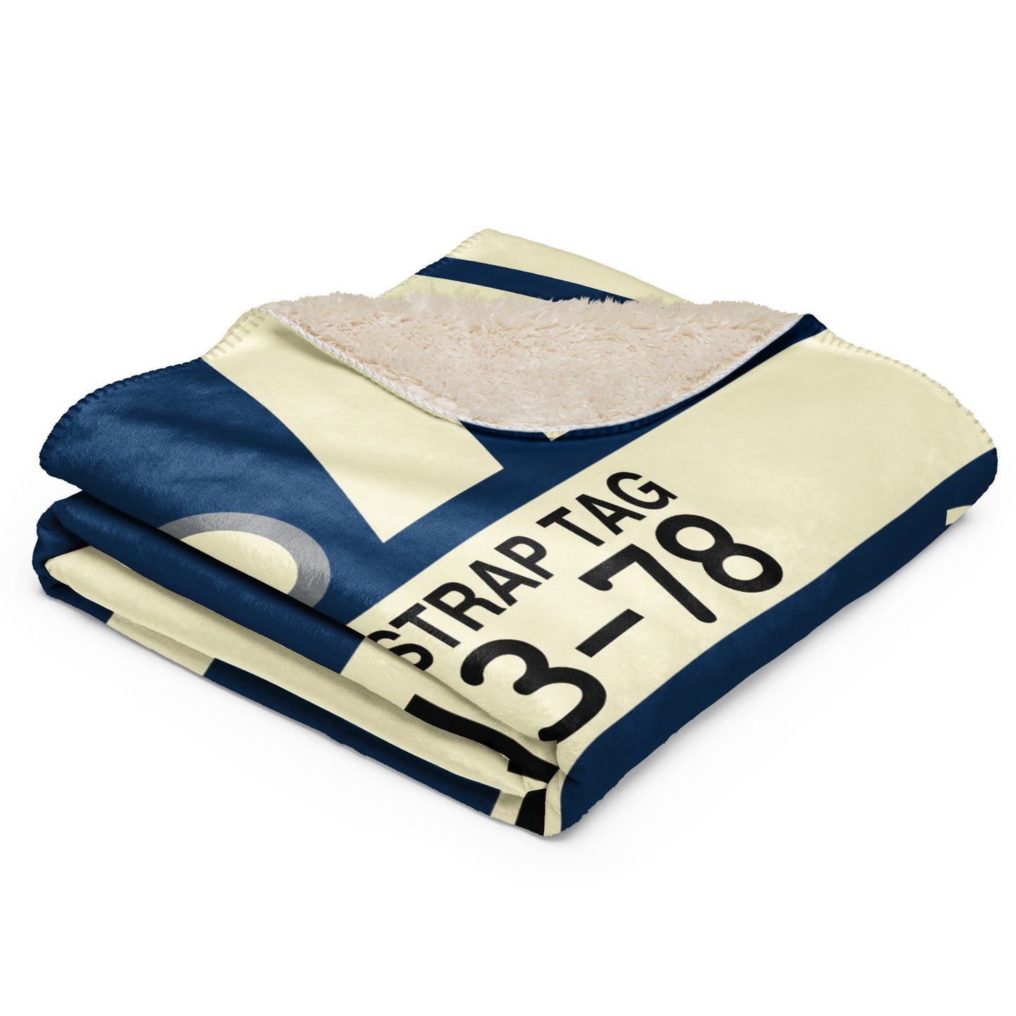 Travel Gift Sherpa Blanket • LHR London Souvenir • YHM Designs - Image 03