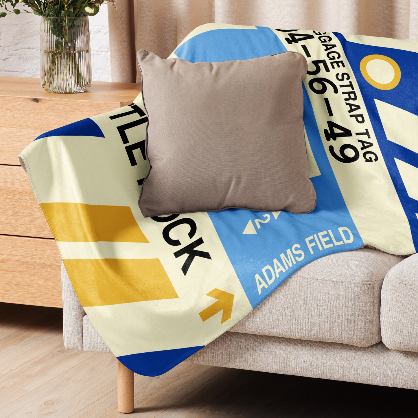 Travel Gift Sherpa Blanket • LIT Little Rock Souvenir • YHM Designs - Image 06