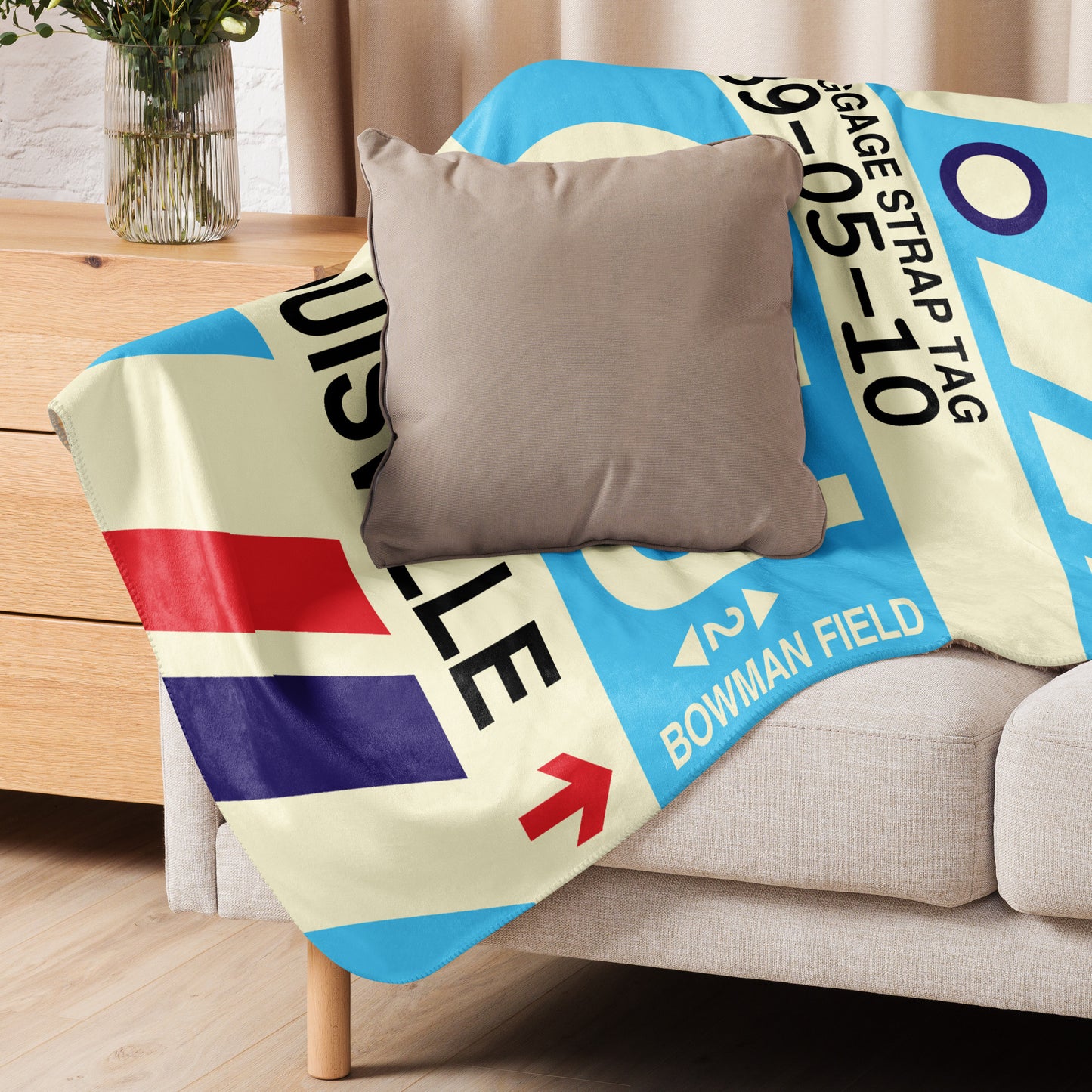 Travel Gift Sherpa Blanket • LOU Louisville Souvenir • YHM Designs - Image 06