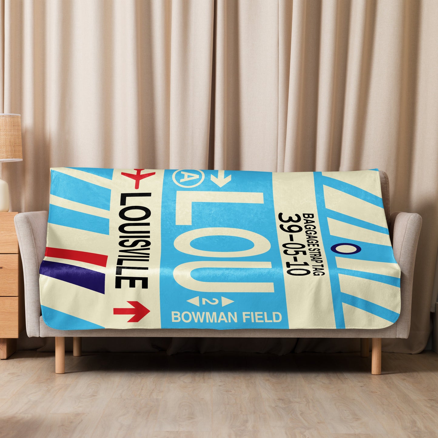 Travel Gift Sherpa Blanket • LOU Louisville Souvenir • YHM Designs - Image 08