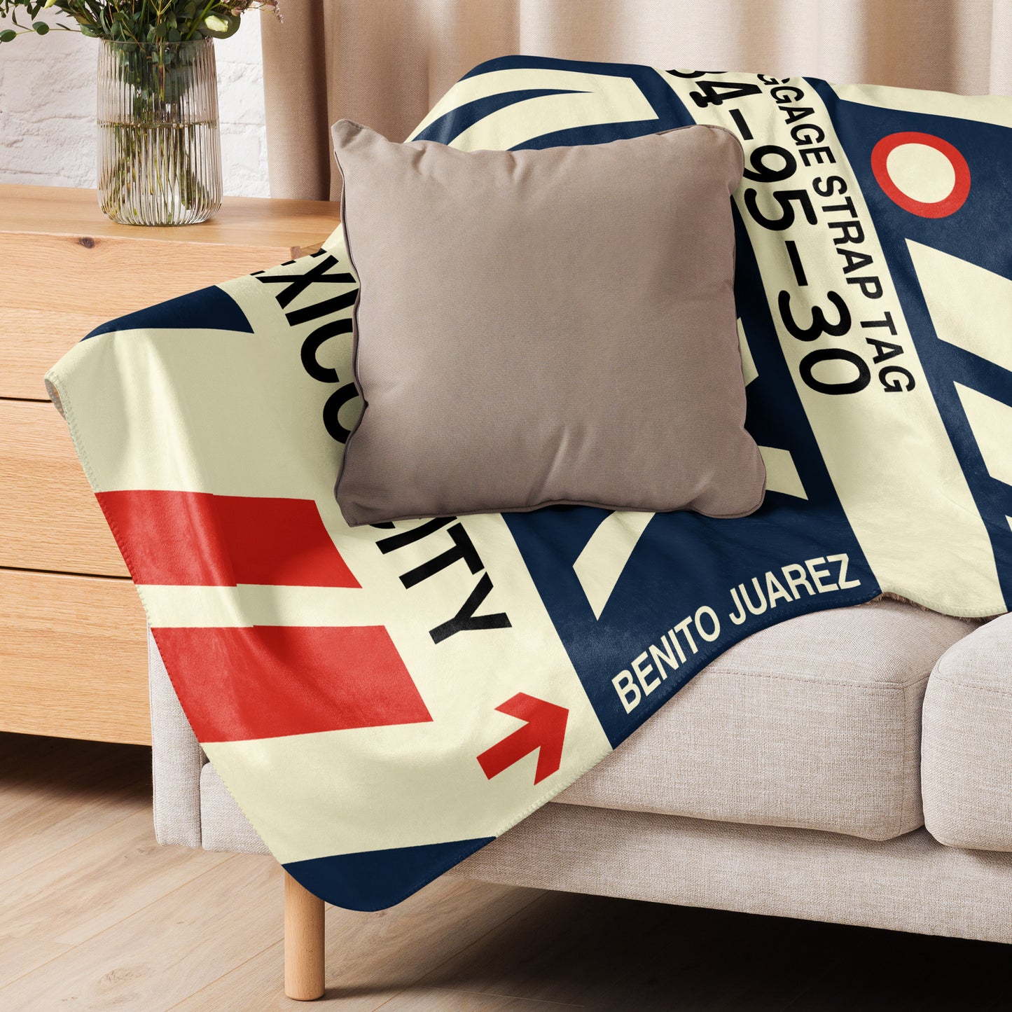 Travel Gift Sherpa Blanket • MEX Mexico City Souvenir • YHM Designs - Image 06