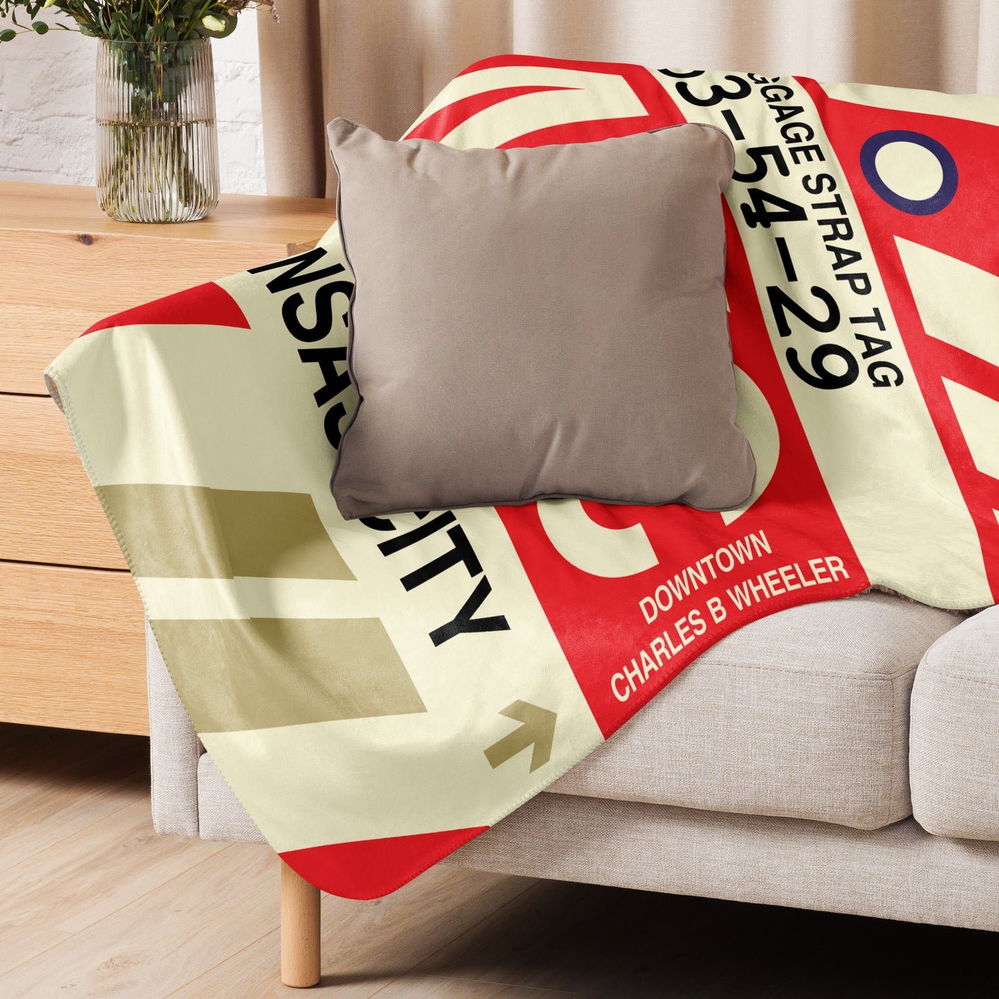 Travel Gift Sherpa Blanket • MKC Kansas City Souvenir • YHM Designs - Image 06