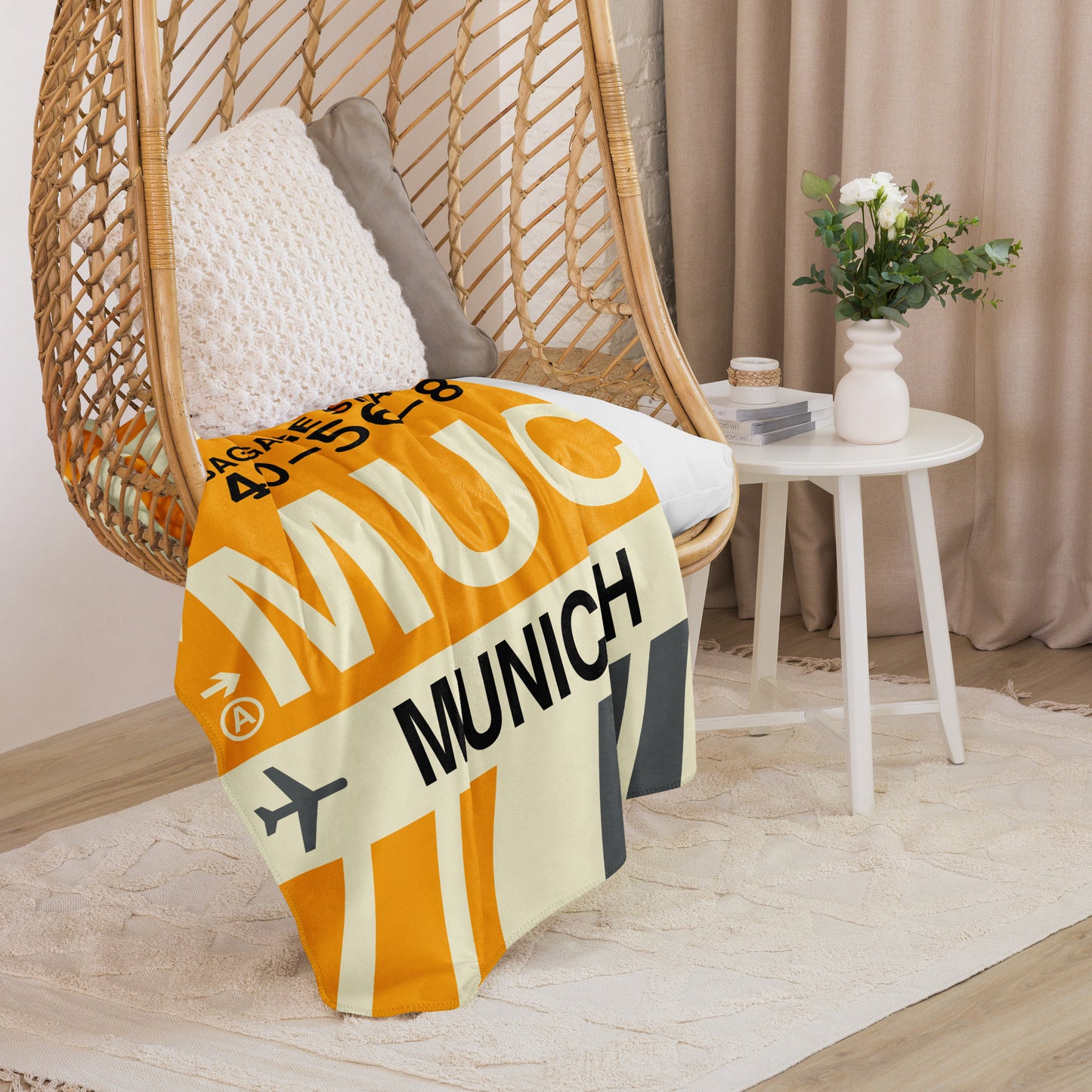 Travel Gift Sherpa Blanket • MUC Munich • YHM Designs - Image 07