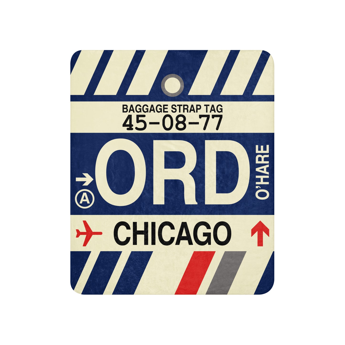 Travel Gift Sherpa Blanket • ORD Chicago Souvenir • YHM Designs - Image 01