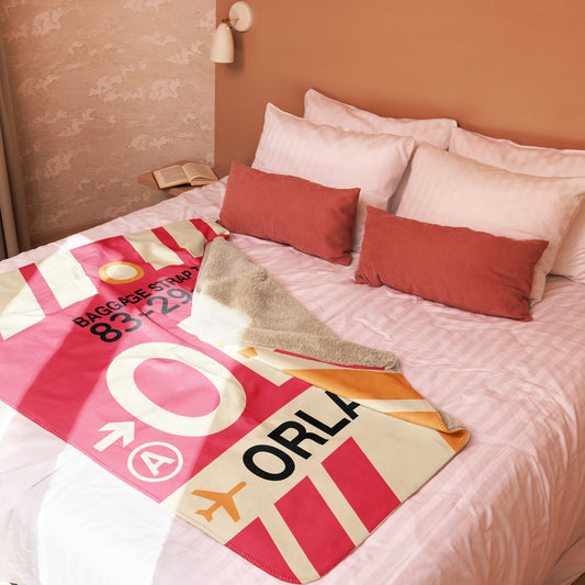 Travel Gift Sherpa Blanket • ORL Orlando • YHM Designs - Image 02