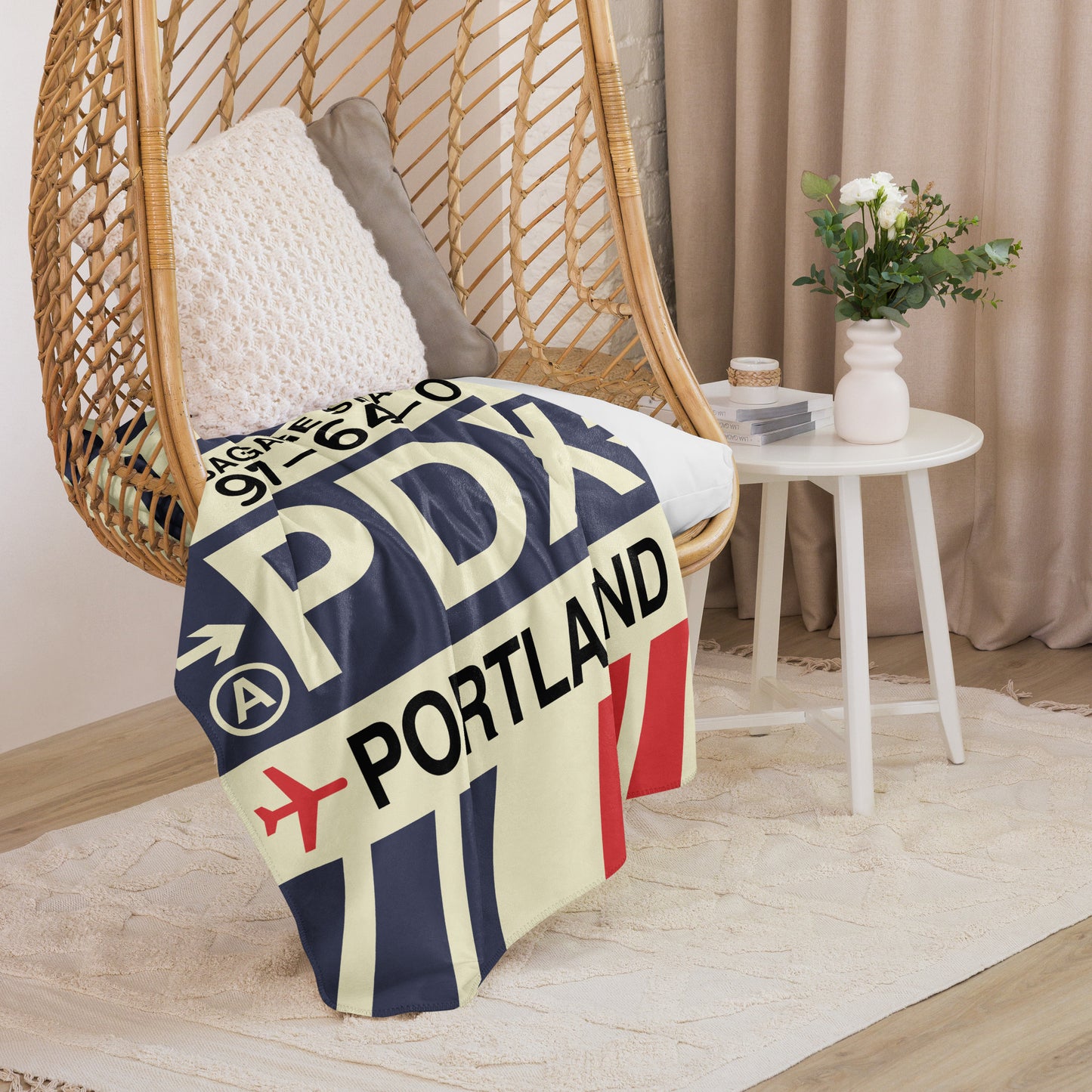 Travel Gift Sherpa Blanket • PDX Portland • YHM Designs - Image 07