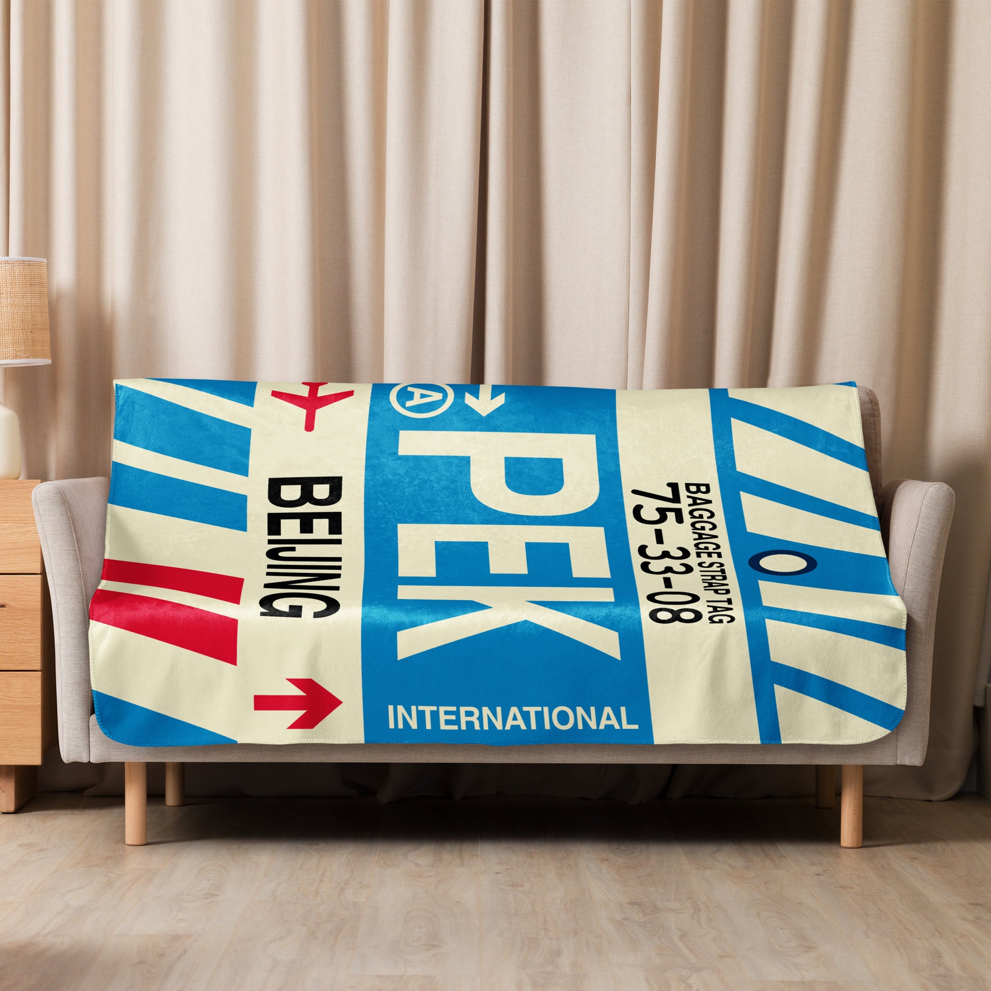 Travel Gift Sherpa Blanket • PEK Beijing • YHM Designs - Image 08