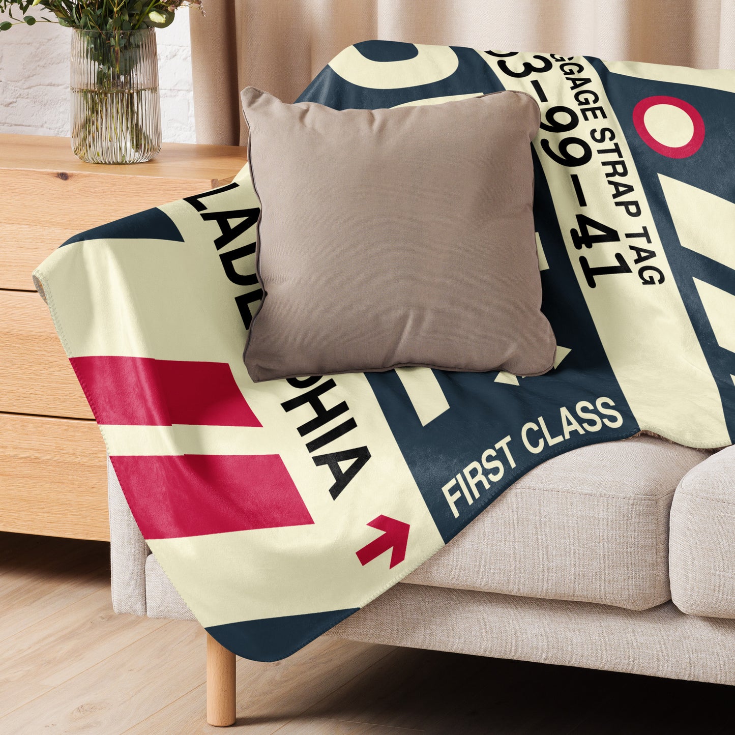 Travel Gift Sherpa Blanket • PHL Philadelphia Souvenir • YHM Designs - Image 06
