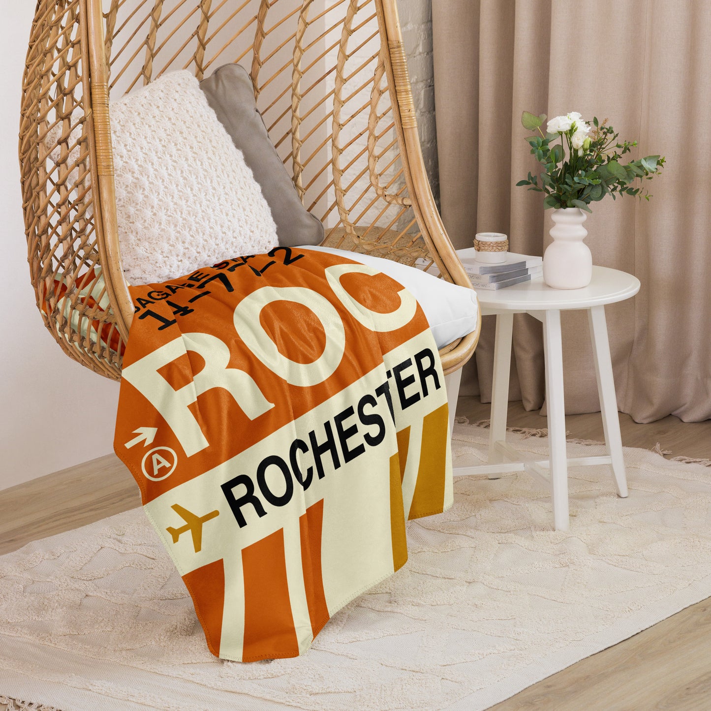 Travel Gift Sherpa Blanket • ROC Rochester • YHM Designs - Image 07