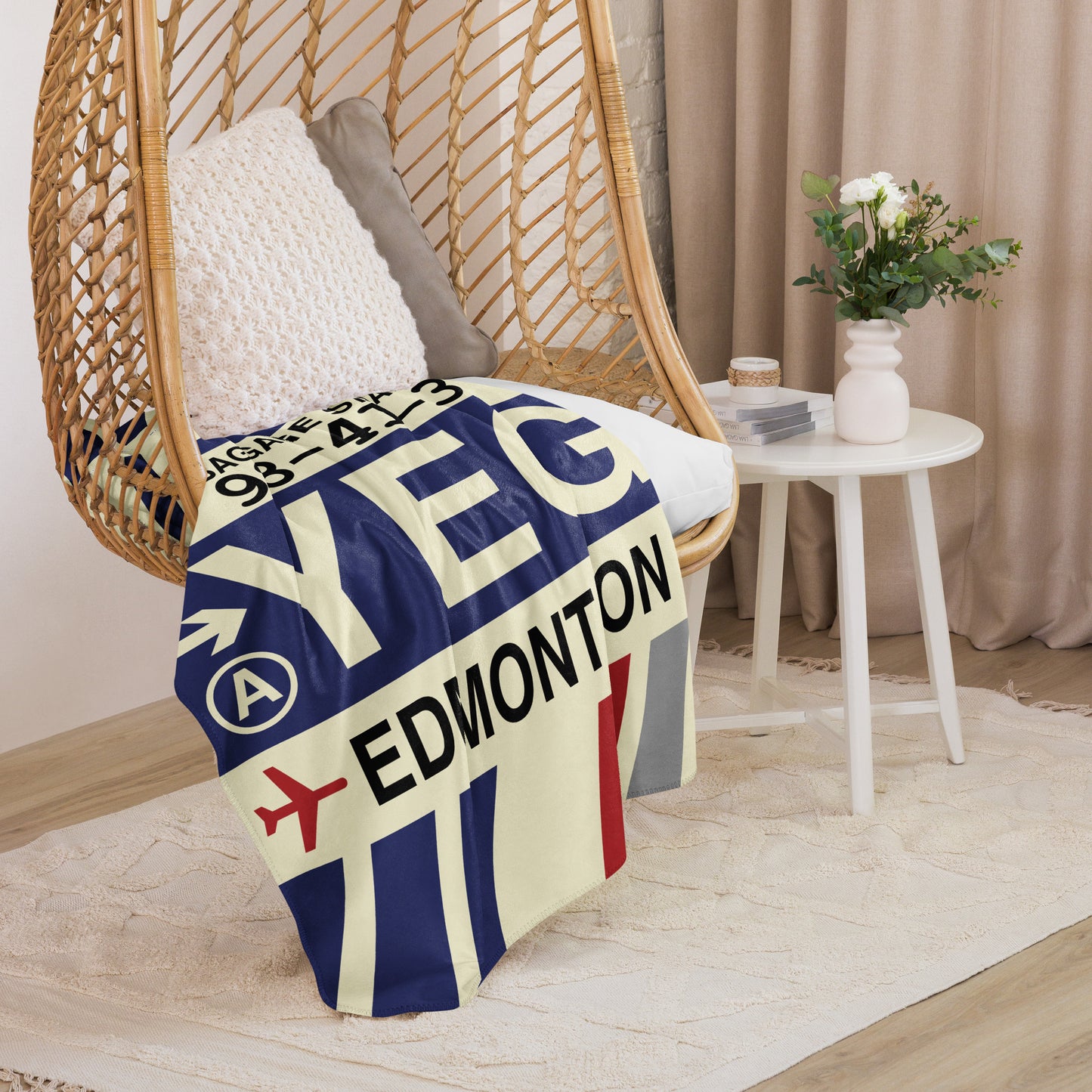 Travel Gift Sherpa Blanket • YEG Edmonton • YHM Designs - Image 07